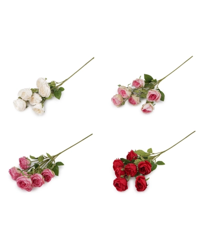 Umelá kytica ruže - 1 ks | Mimib