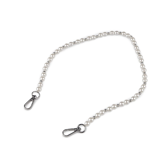Perlová retiazka / ucho na kabelky a telefóny dĺžka 60 cm - 1 ks | Mimib