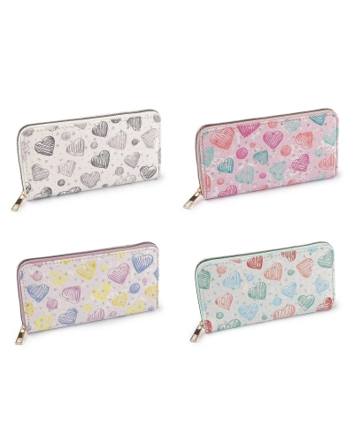 Dámska / dievčenská peňaženka srdce 10x19 cm - 1 ks | Mimib