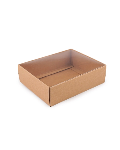 Papierová krabica s priehľadným vekom - 10 ks | Mimib