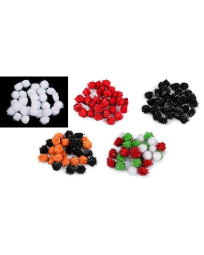 Bambulky s lurexom Ø20 mm - 1 sáčok | Mimib