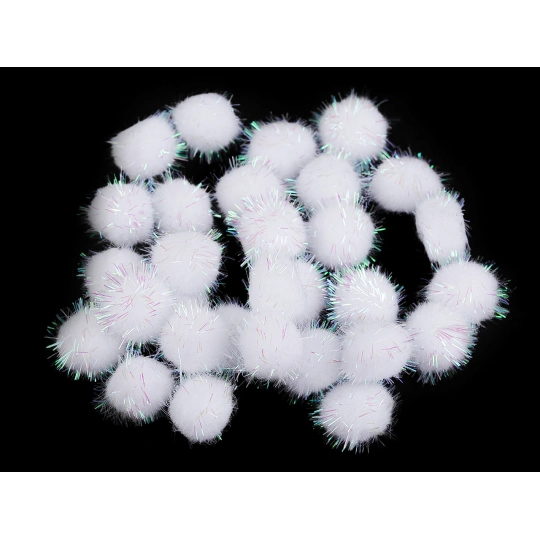 Bambulky s lurexom Ø20 mm - 1 sáčok | Mimib