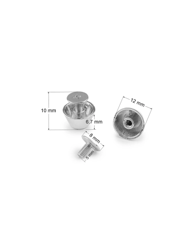Skrutkovací nit / nôžky na kabelku Ø12 mm - 5 pár | Mimib