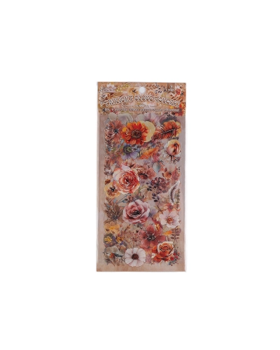 Priehľadné samolepky kvetín a rastlín - 1 sáčok | Mimib