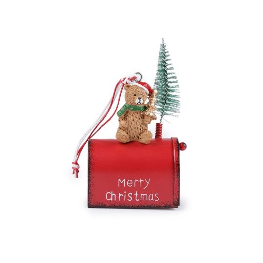 Vianočná kovová poštová schránka na zavesenie - 1 ks | Mimib