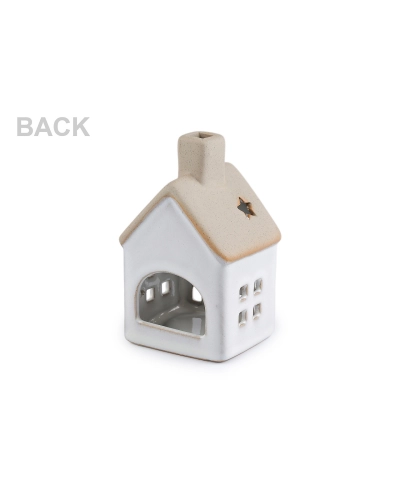 Keramická chalúpka / domček na sviečku - 1 ks | Mimib