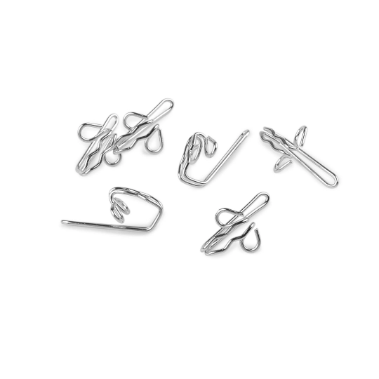 Kovový háčik na záclonovky - 100 ks | Mimib