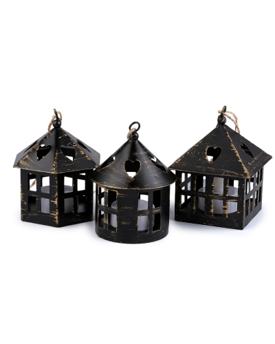 Kovový lampáš svietiaci na zavesenie - 1 ks | Mimib