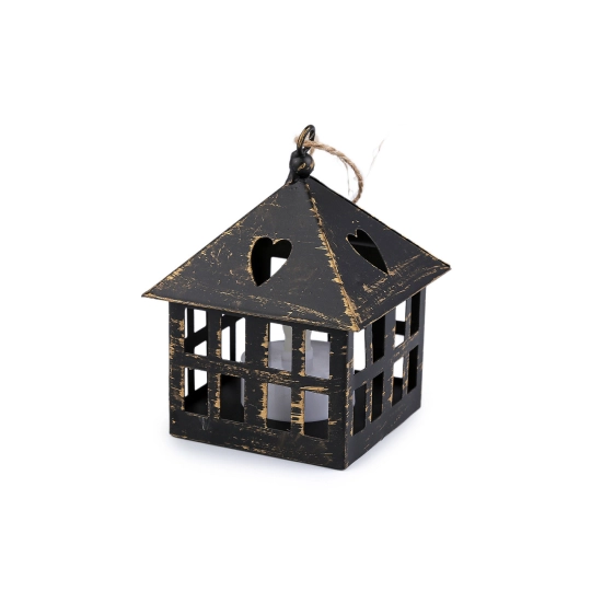 Kovový lampáš svietiaci na zavesenie - 1 ks | Mimib