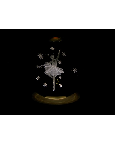 LED svietiaca sklenená guľa Ø10 cm - 1 ks | Mimib