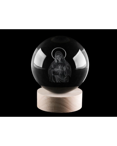 LED svietiaca sklenená guľa Ø10 cm - 1 ks | Mimib