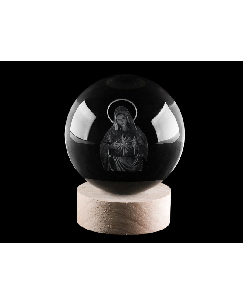 LED svietiaca sklenená guľa Ø10 cm - 1 ks | Mimib