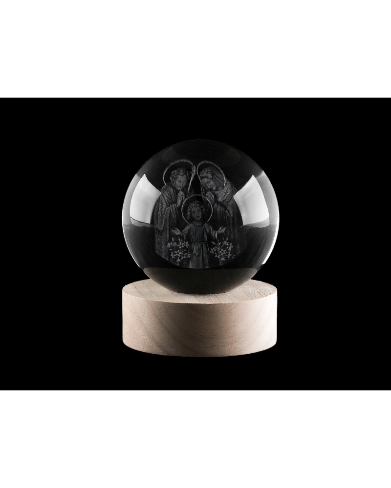 LED svietiaca sklenená guľa Ø8 cm - 1 ks | Mimib