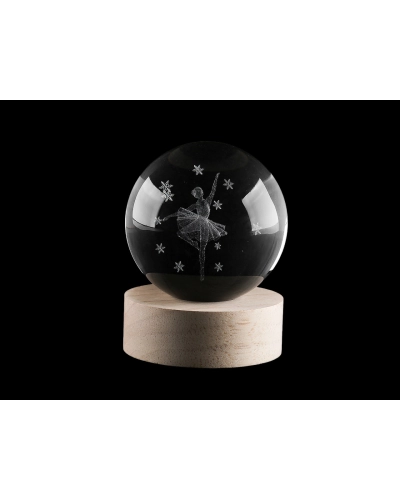 LED svietiaca sklenená guľa Ø8 cm - 1 ks | Mimib