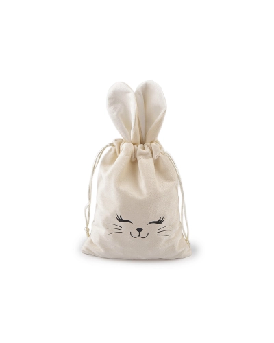 Darčekové vrecúško zajačik 15x28 cm zamatové - 1 ks | Mimib