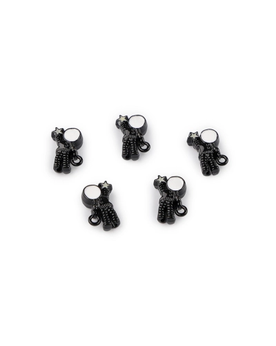 Kovový prívesok / korálik kozmonaut 9x13 mm - 5 ks | Mimib