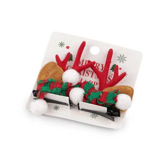 Párty sponky do vlasov vianočné - 1 pár | Mimib