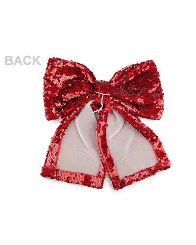 Vianočná mašľa flitrová XL 26x26 cm - 1 ks | Mimib