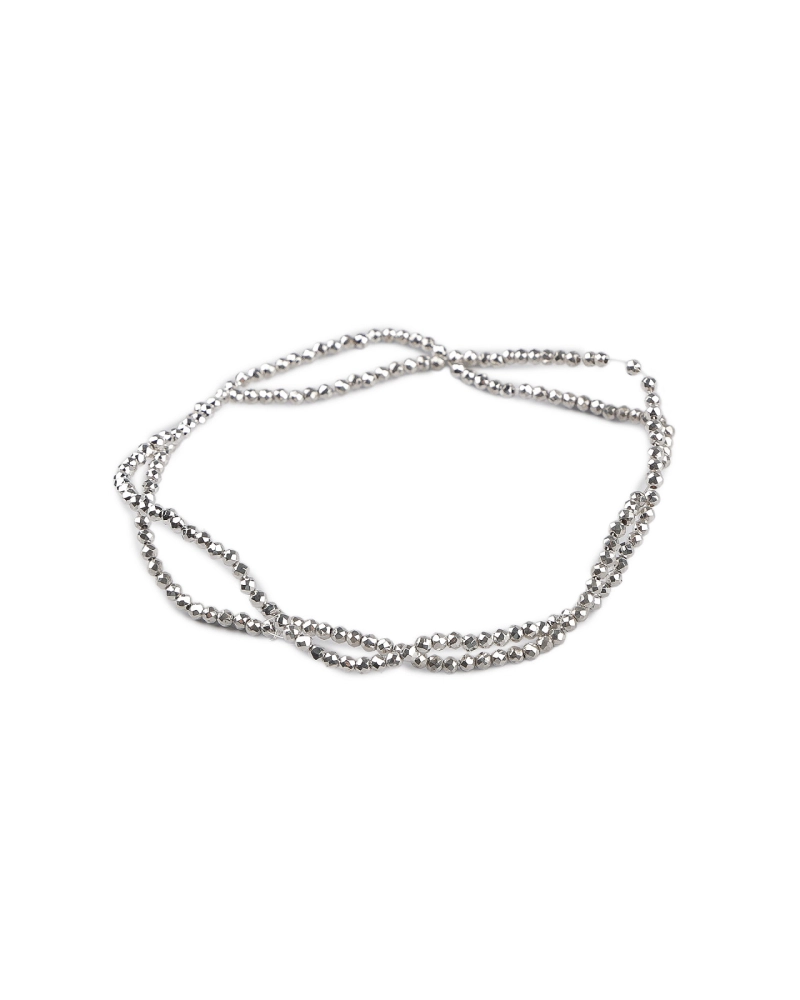 Akrylové koráliky plôškované Metalic Ø2 mm - 1 sáčok | Mimib