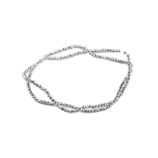 Akrylové koráliky plôškované Metalic Ø2 mm - 1 sáčok | Mimib