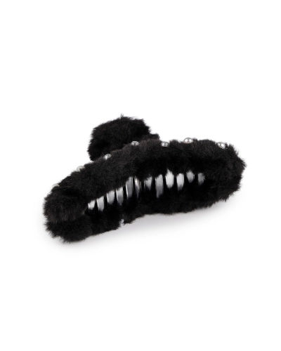 Štipec do vlasov kožušinový s perlami - 1 ks | Mimib