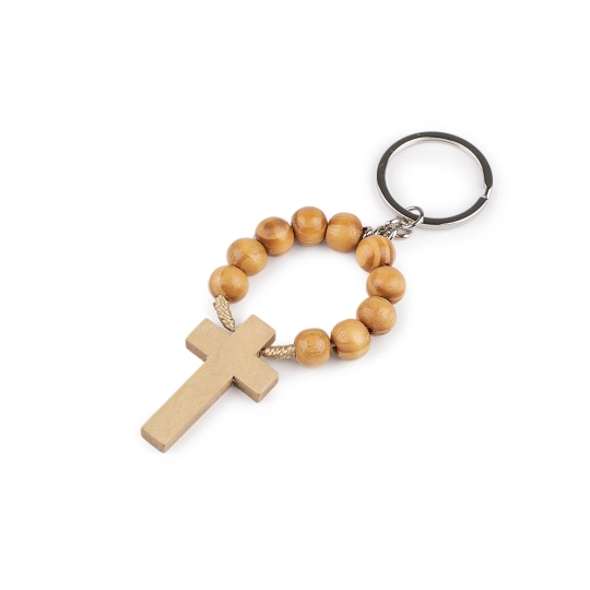 Prívesok na kľúče / kabelky desiatok drevený - 1 ks | Mimib