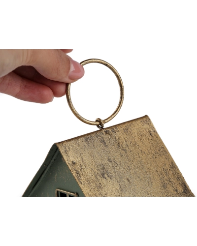 Kovový domček na sviečku - 1 ks | Mimib