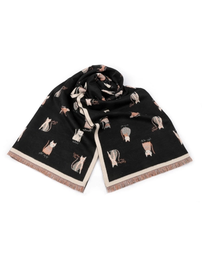 Šatka / šál / pléd so strapcami 65x190 cm - 1 ks | Mimib