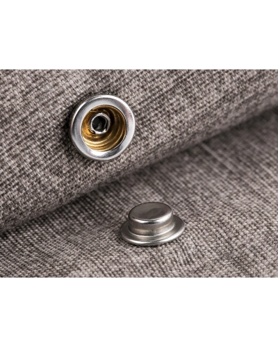 Obojstranné kovové cvoky Ø15 mm na hrubé látky nerezové - 50 sada | Mimib