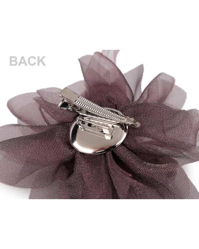 Brošňa so sklenenými brúsenými korálikmi a perím - 1 ks | Mimib