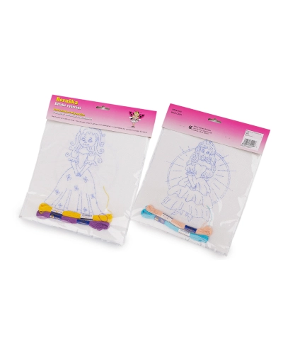 Detské vyšívanie s predtlačeným motívom 2 ks - 1 sáčok | Mimib