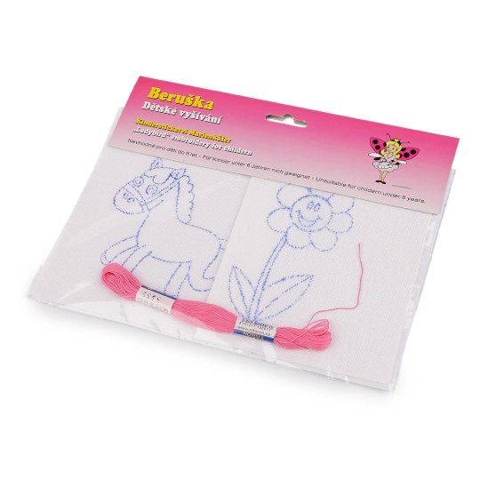 Detské vyšívanie s predtlačeným motívom 2 ks - 1 sáčok | Mimib