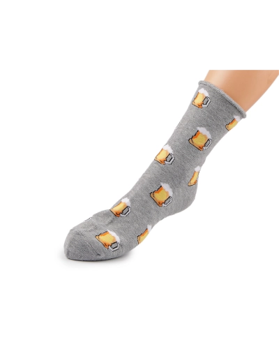 Pánske ponožky thermo so zdravotným lemom - pivo - 2 pár | Mimib