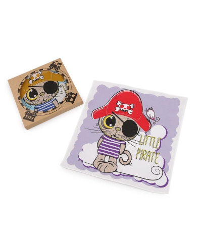 Detská obrázková vreckovka v prírodnej krabičke - 1 krab. | Mimib