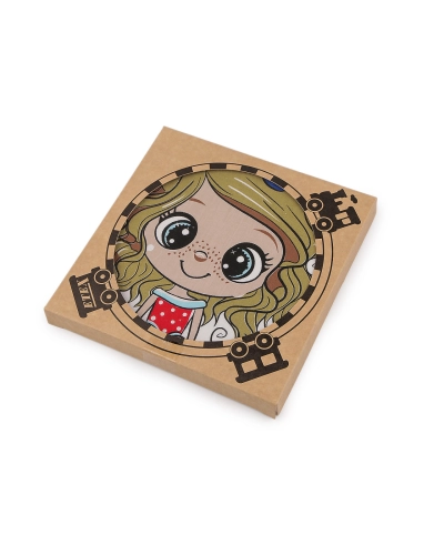 Detská obrázková vreckovka v prírodnej krabičke - 1 krab. | Mimib