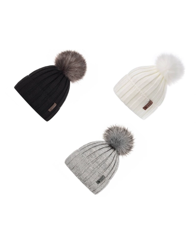 Dievčenská zimná čiapka s brmbolcom - 1 ks | Mimib