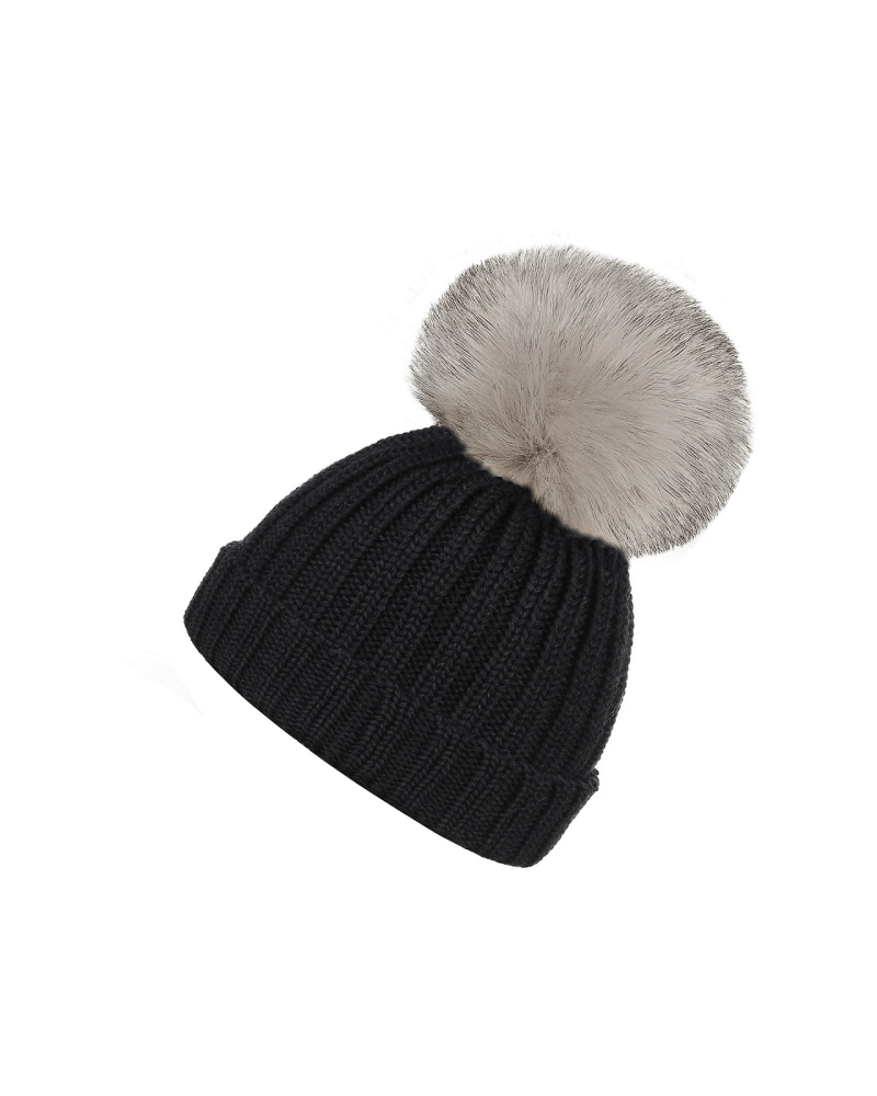 Dievčenská zimná čiapka s brmbolcom - 1 ks | Mimib