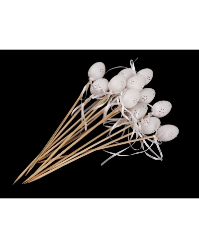 Zápich veľkonočné dierované vajíčko - 6 ks | Mimib