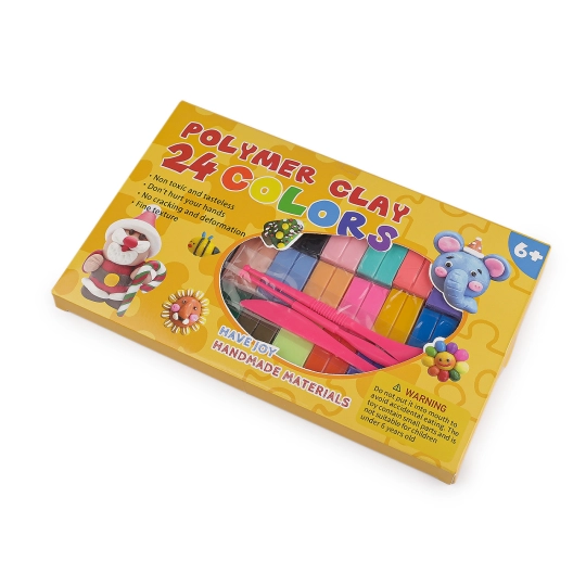 Modelovacia polymérová hmota sada 24x10 g - 1 sada | Mimib