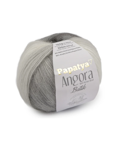 Pletacia priadza Papatya Angora Batik 100 g - 1 ks | Mimib