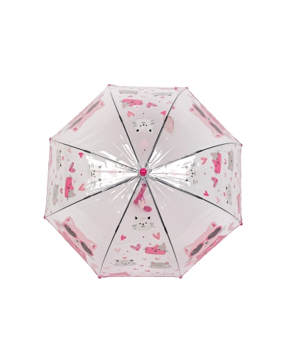 Detský priehľadný vystreľovací dáždnik mačka - 1 ks | Mimib