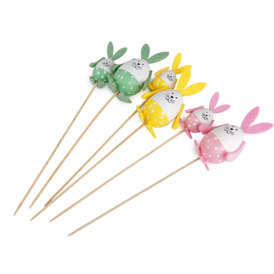 Zápich veľkonočné vajíčko zajačik - 6 ks | Mimib