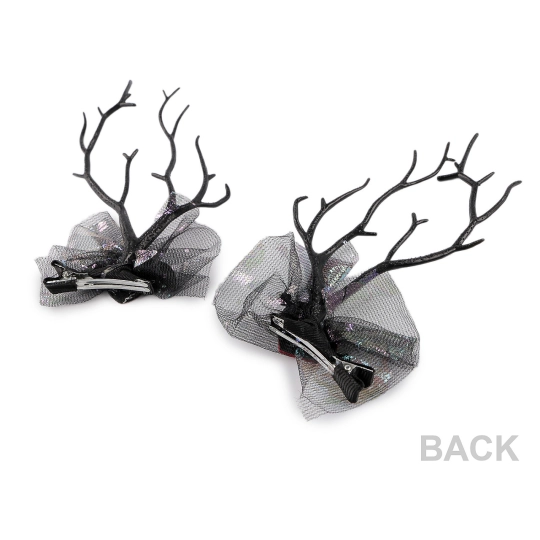 Párty sponky do vlasov Halloween / čarodejnica - 1 pár | Mimib