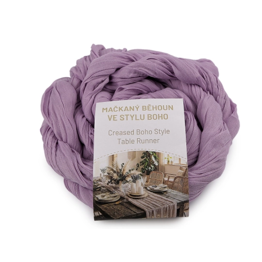 Krčený behúň v štýle boho pre svadby a oslavy 0,5x3 m - 1 ks | Mimib