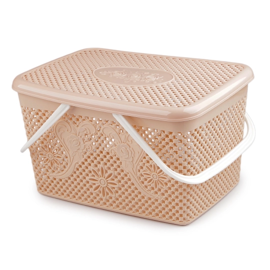 Plastový košík s vekom 20x35 cm - 1 ks | Mimib