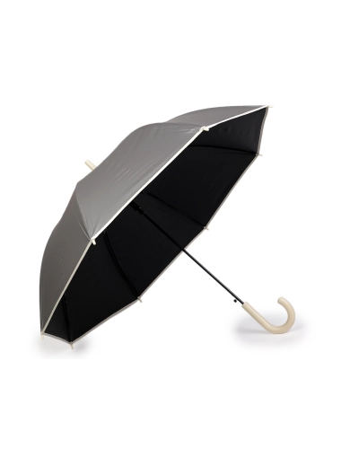 Dámsky vystreľovací dáždnik béžový lem - 1 ks | Mimib