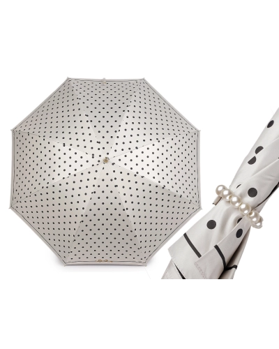 Dámsky vystreľovací dáždnik s bodkami a perlami - 1 ks | Mimib