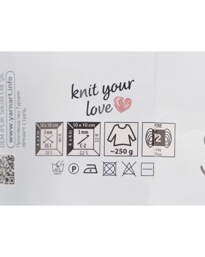 Bavlnená pletacia priadza Style s viskozovým vláknom 50 g - 1 ks | Mimib