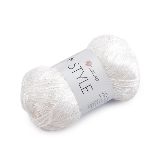 Bavlnená pletacia priadza Style s viskozovým vláknom 50 g - 1 ks | Mimib
