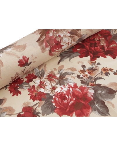 Bavlnená látka / plátno kvety / ruže šírka 220 cm - 1 m | Mimib